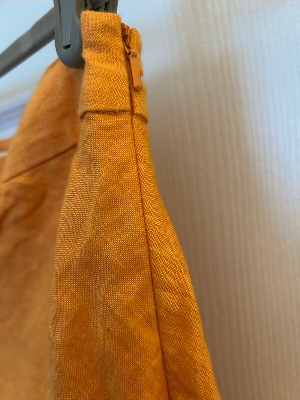 Banana Republic Orange Linen A-Line Skirt - Picture 2 of 4